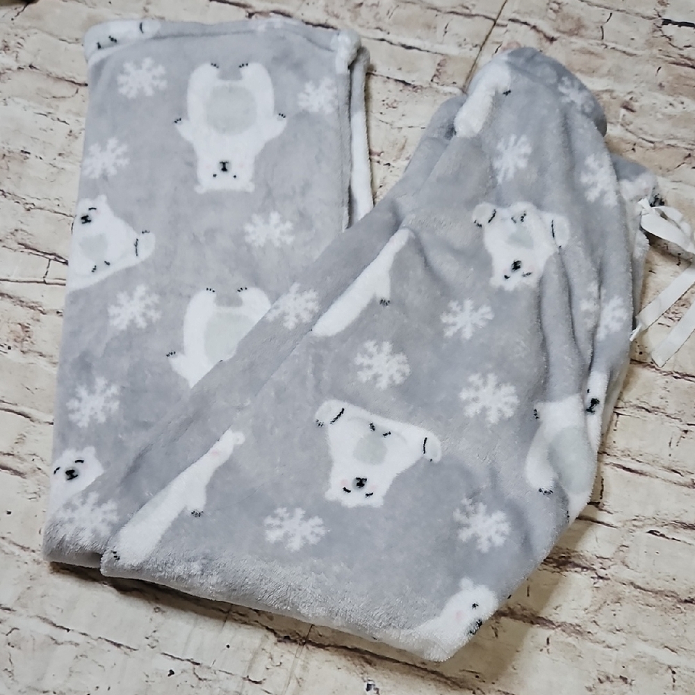 Christmas Plush‎ Lounge Pants Polor Bear Super Soft Soze Medium